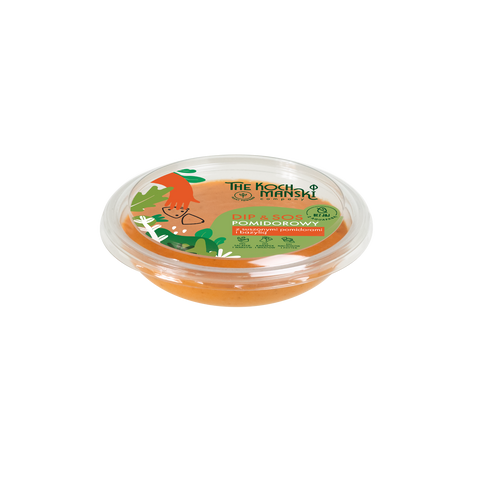 Dip sos pomidorowy z bazylią w słoiczku